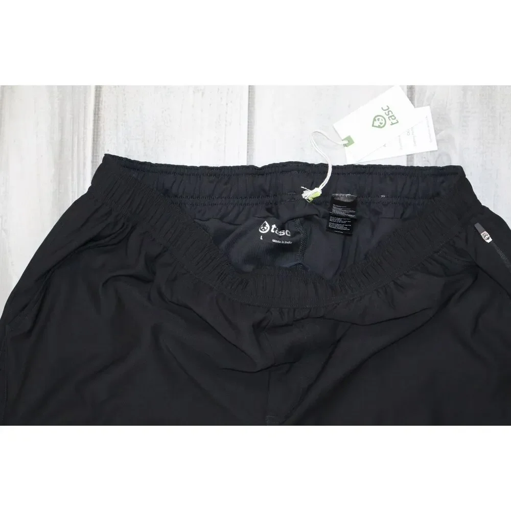 NEW Tasc Performance Men's Recess 7in 2-in-1 Short Size Large Black Fitness Run